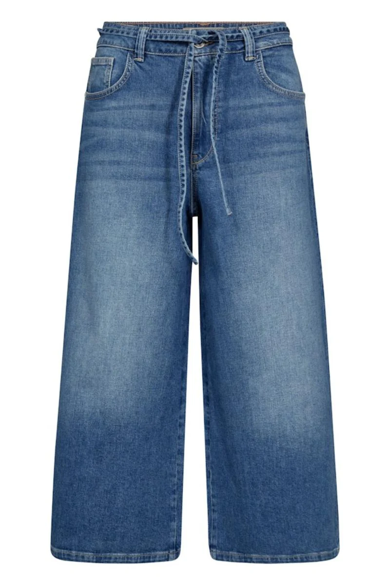 Culotte Zack Jeans Capri | Blue | Jeans fra Mos Mosh - Image 2