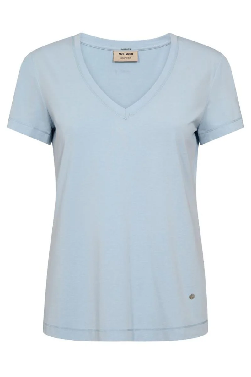 Dala V-SS Basic Tee | Skyway | T-shirt fra Mos Mosh