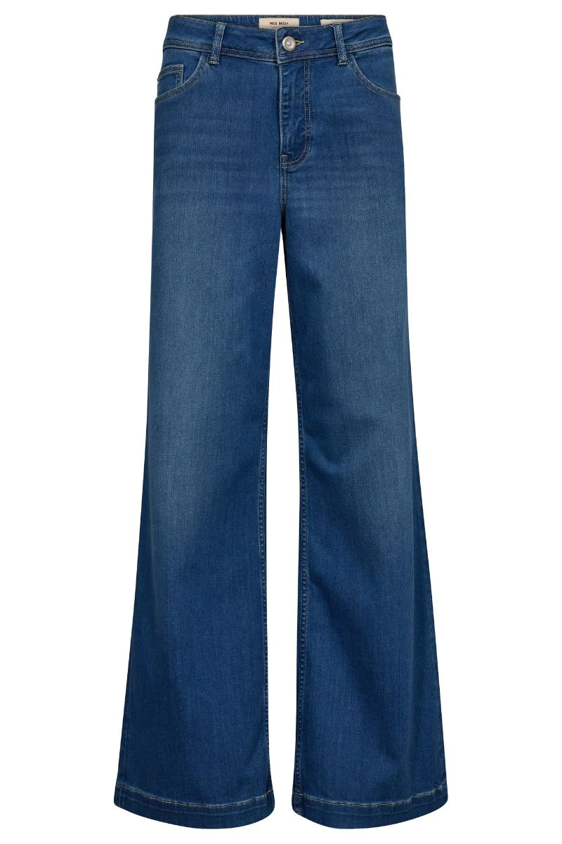 Dara Deluxe Jeans 32'| Mid Blue | Jeans fra Mos Mosh