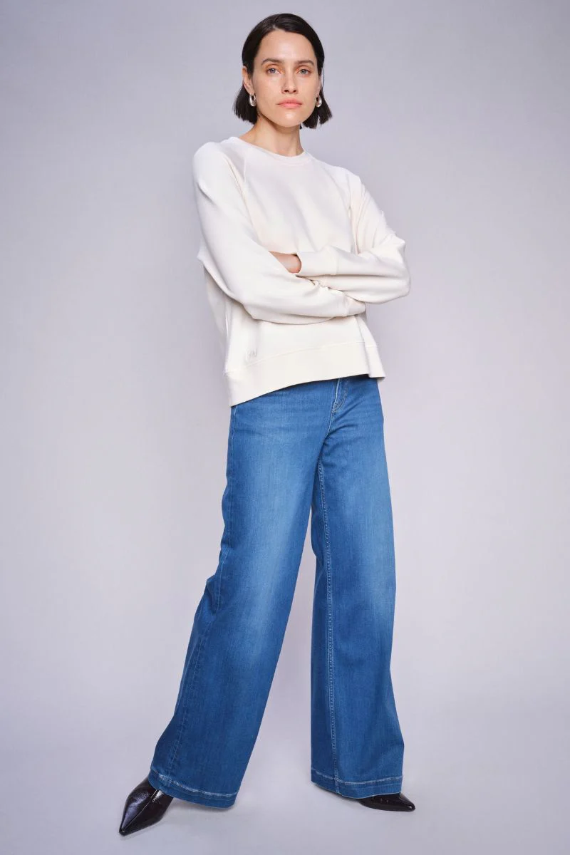 Dara Deluxe Jeans 32'| Mid Blue | Jeans fra Mos Mosh - Image 4
