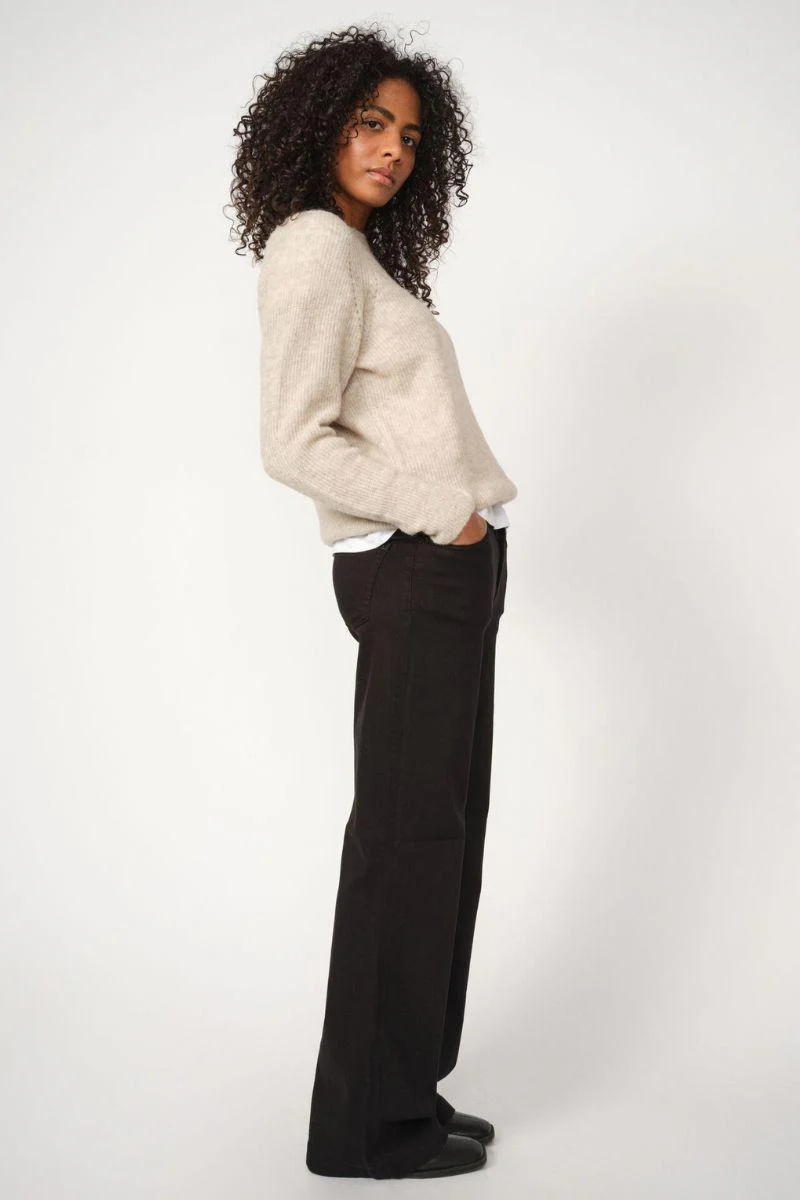 Dara Deluxe Jeans 34' | Black | Jeans fra Mos Mosh - Image 6