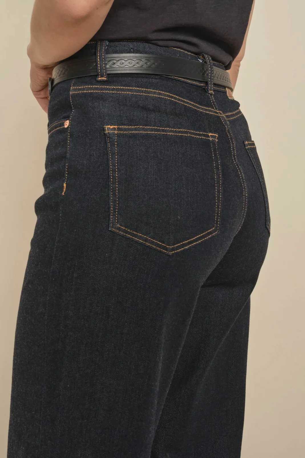 Dara Deluxe Jeans 32' | Dark Blue | Jeans fra Mos Mosh - Image 4