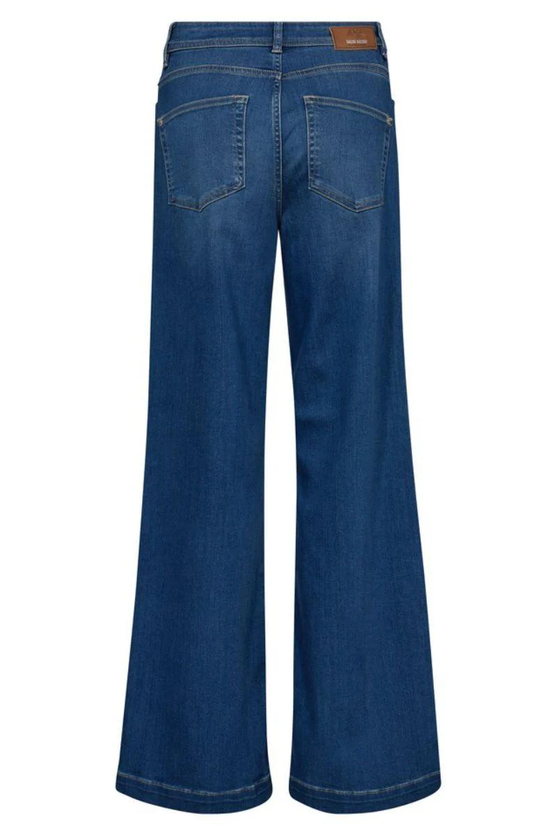 Dara Deluxe Jeans 34' | Mid Blue | Jeans fra Mos Mosh - Image 3