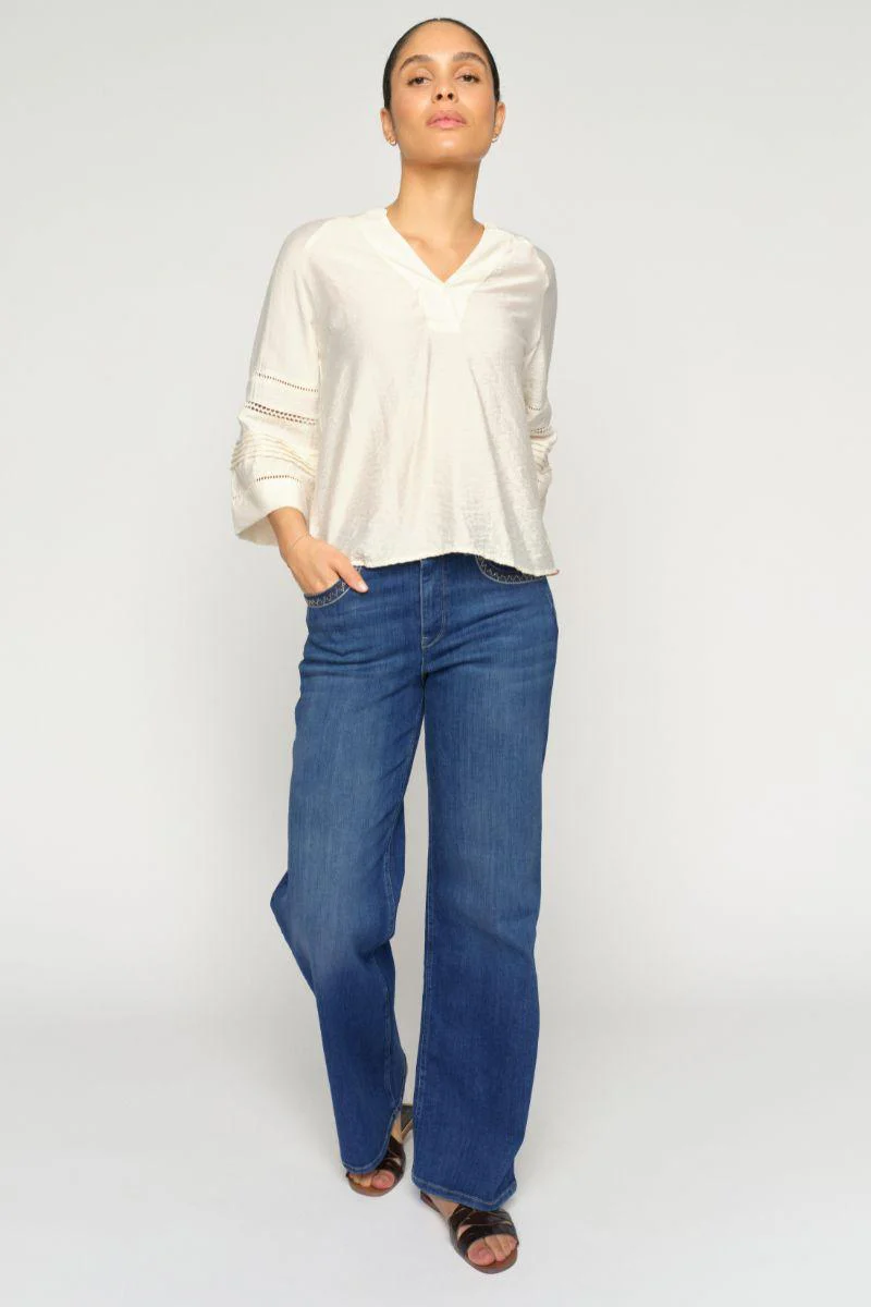 Dara Jenny Jeans 32' | Blue | Jeans fra Mos Mosh - Image 4