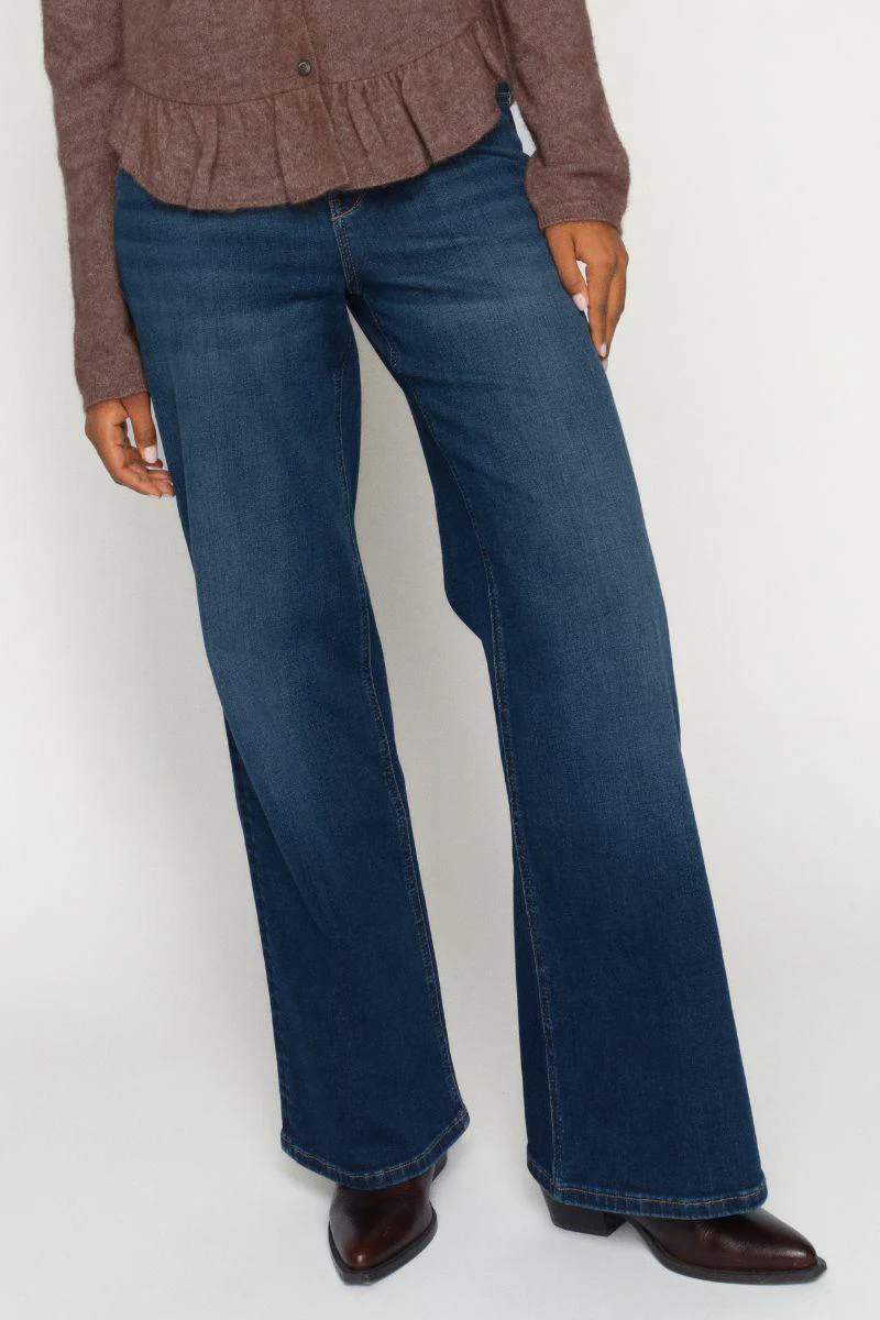 Dara Salute Jeans 32' | Dark Blue | Jeans fra Mos Mosh - Image 3