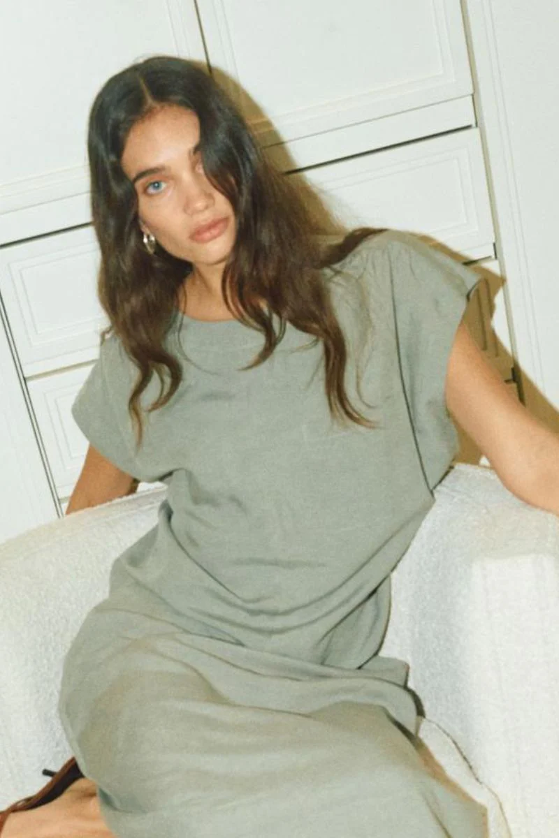 Elena Alexis Blouse | Shadow | Bluse fra Mos Mosh