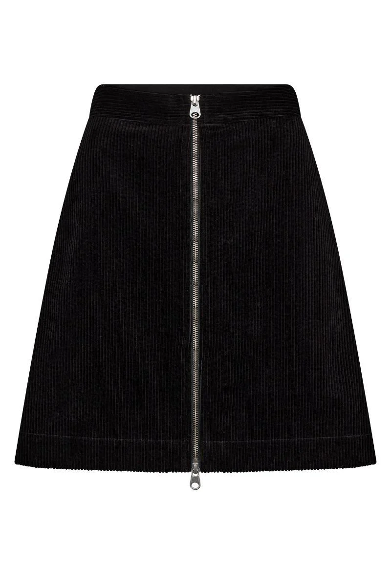 Elina Joana Skirt | Black | Nederdel fra Mos Mosh