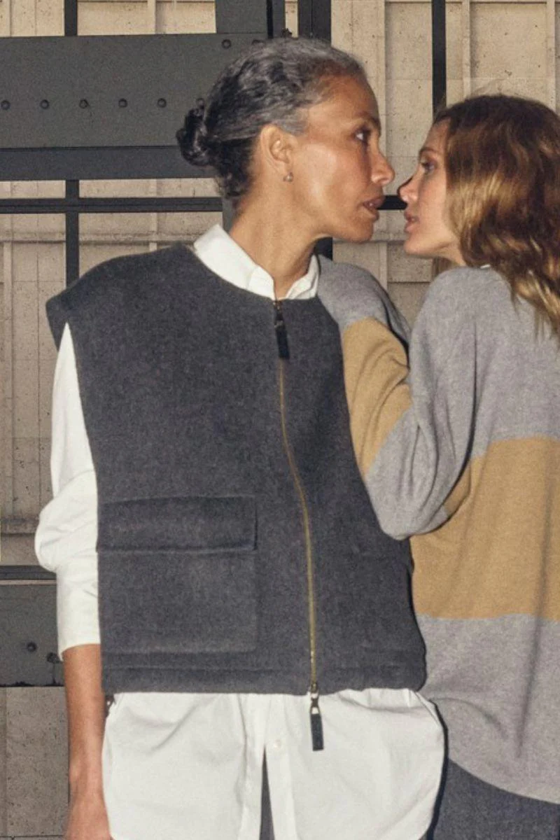 Elise Loisa Wool Vest | Phantom | Vest fra Mos Mosh - Image 5