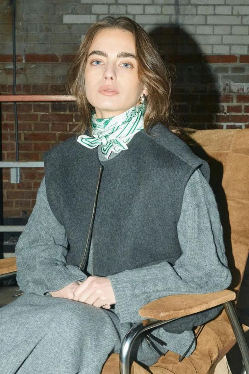 Elise Loisa Wool Vest | Phantom | Vest fra Mos Mosh - Image 6