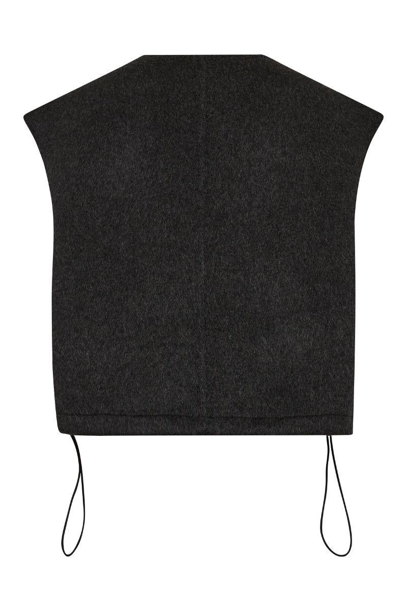 Elise Loisa Wool Vest | Phantom | Vest fra Mos Mosh - Image 7