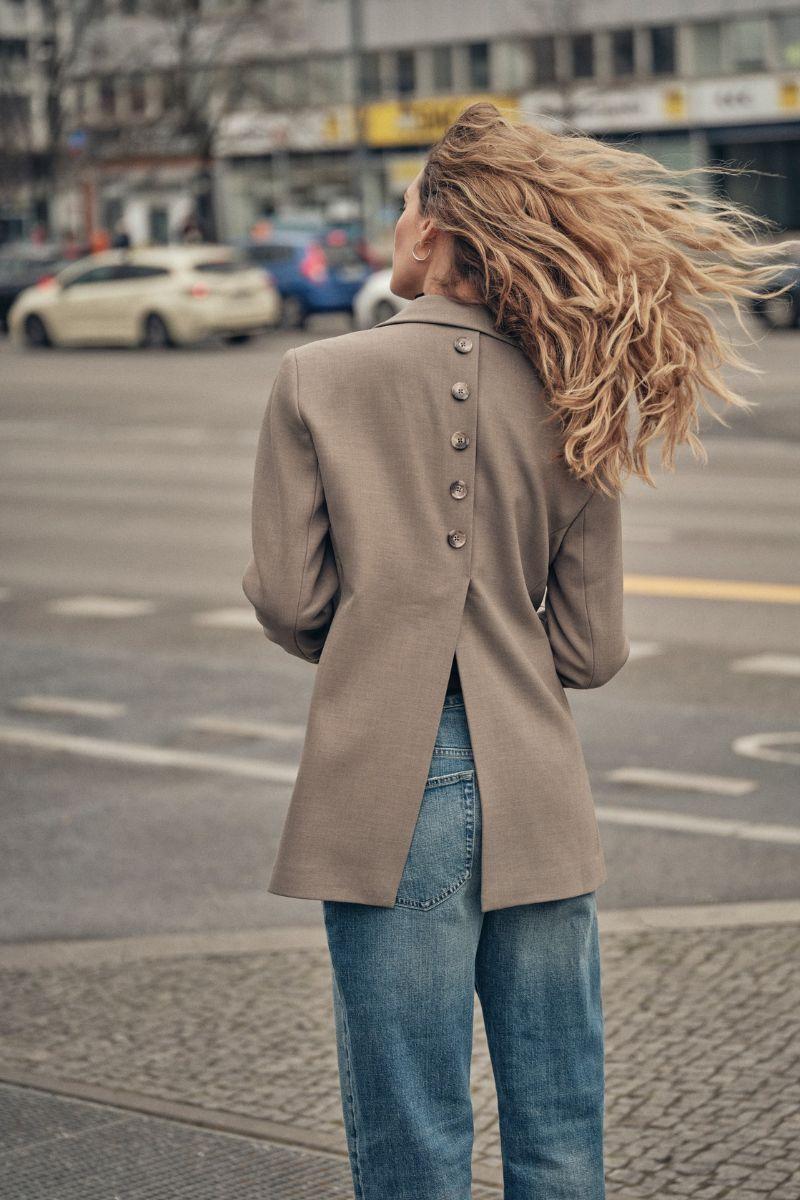 Fauna Elina Blazer | Falcon | Blazer fra Mos Mosh - Image 6