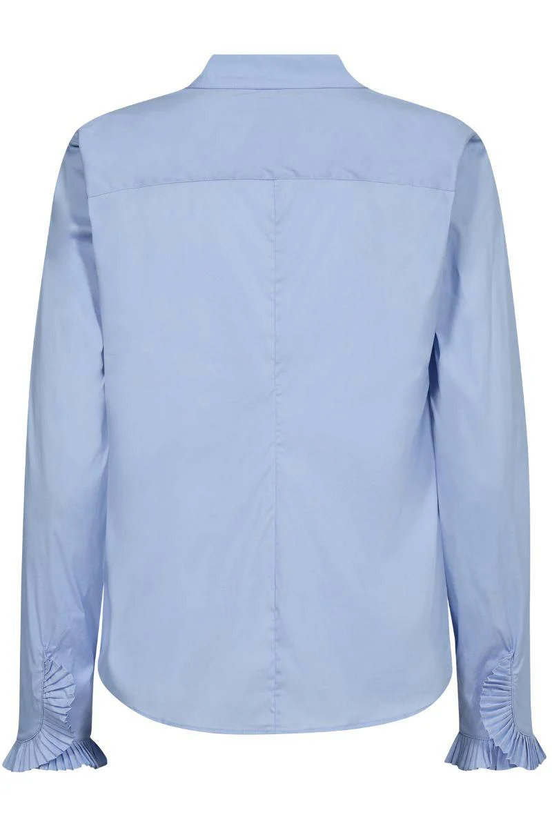 Hassie Pleat Shirt | Brunnera Blue | Skjorte fra Mos Mosh - Image 4