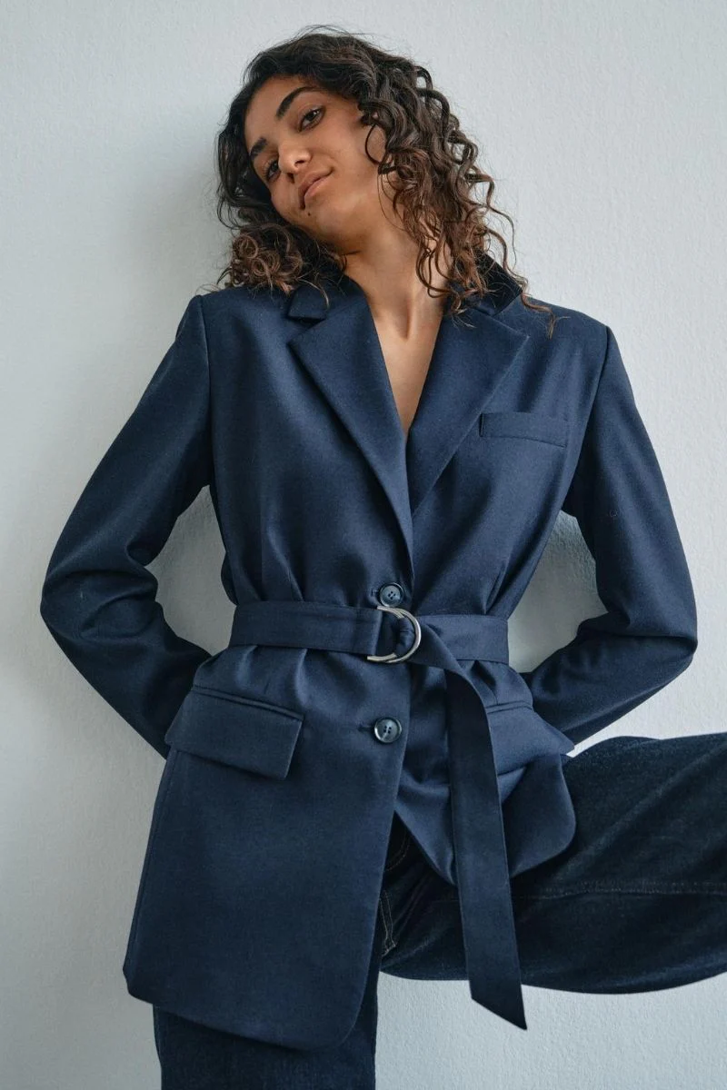 Herdis Caia Blazer | Salute Navy | Blazer fra Mos Mosh - Image 9