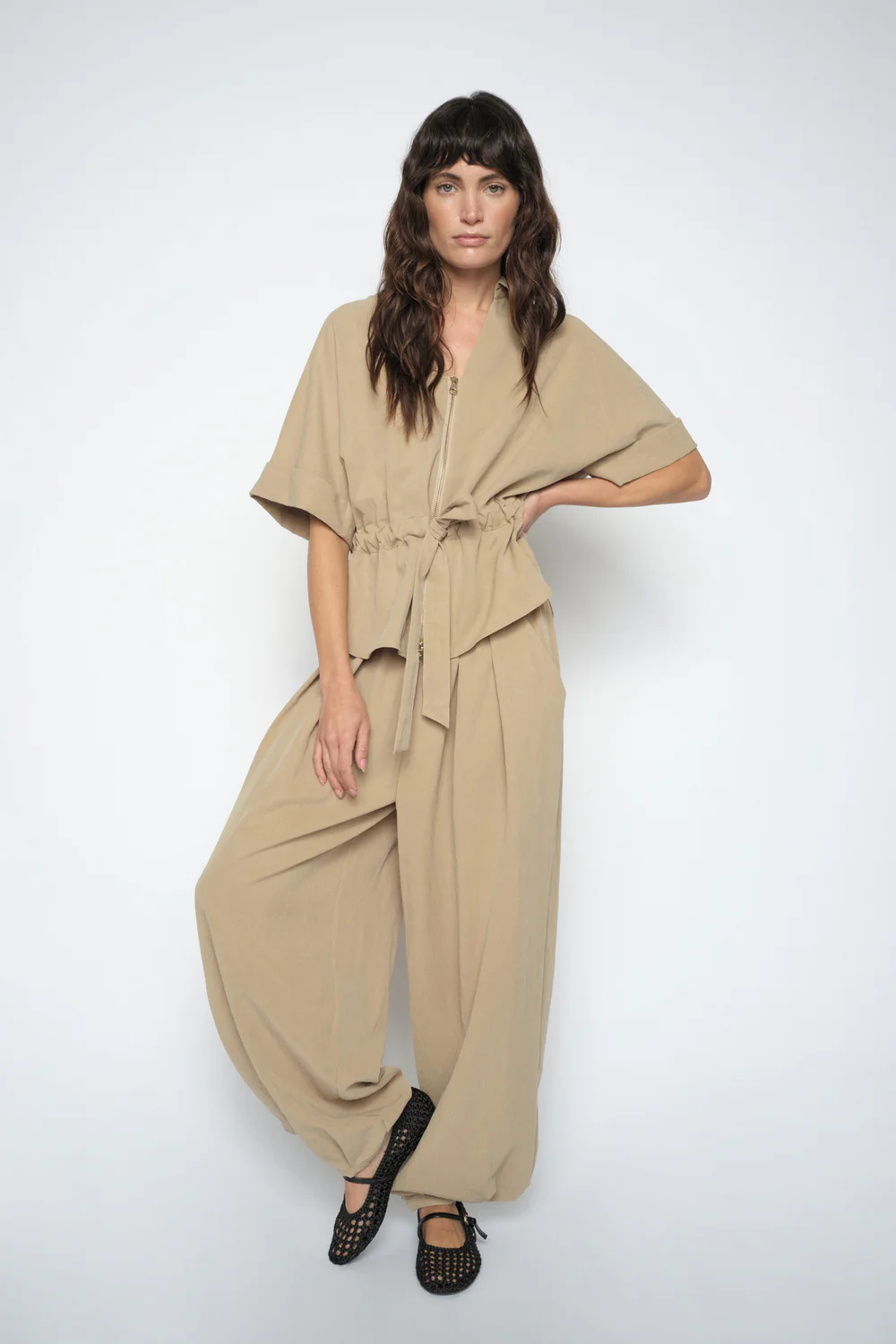 Indie Gunilla Blouse | Sesame | Bluse fra Mos Mosh - Image 3