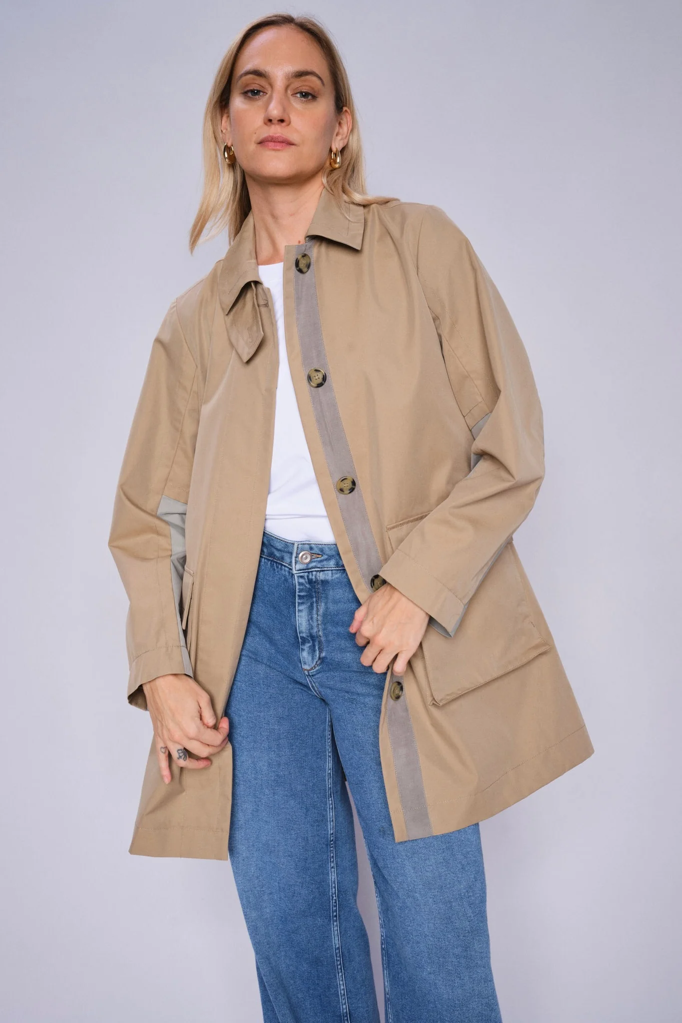 Indrani Trenchcoat | Sesame | Jakke fra Mos Mosh - Image 4