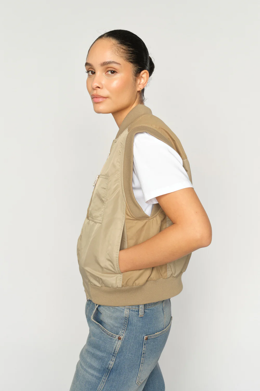 Jovo Neola Waistcoat | Twill | Vest fra Mos Mosh - Image 7