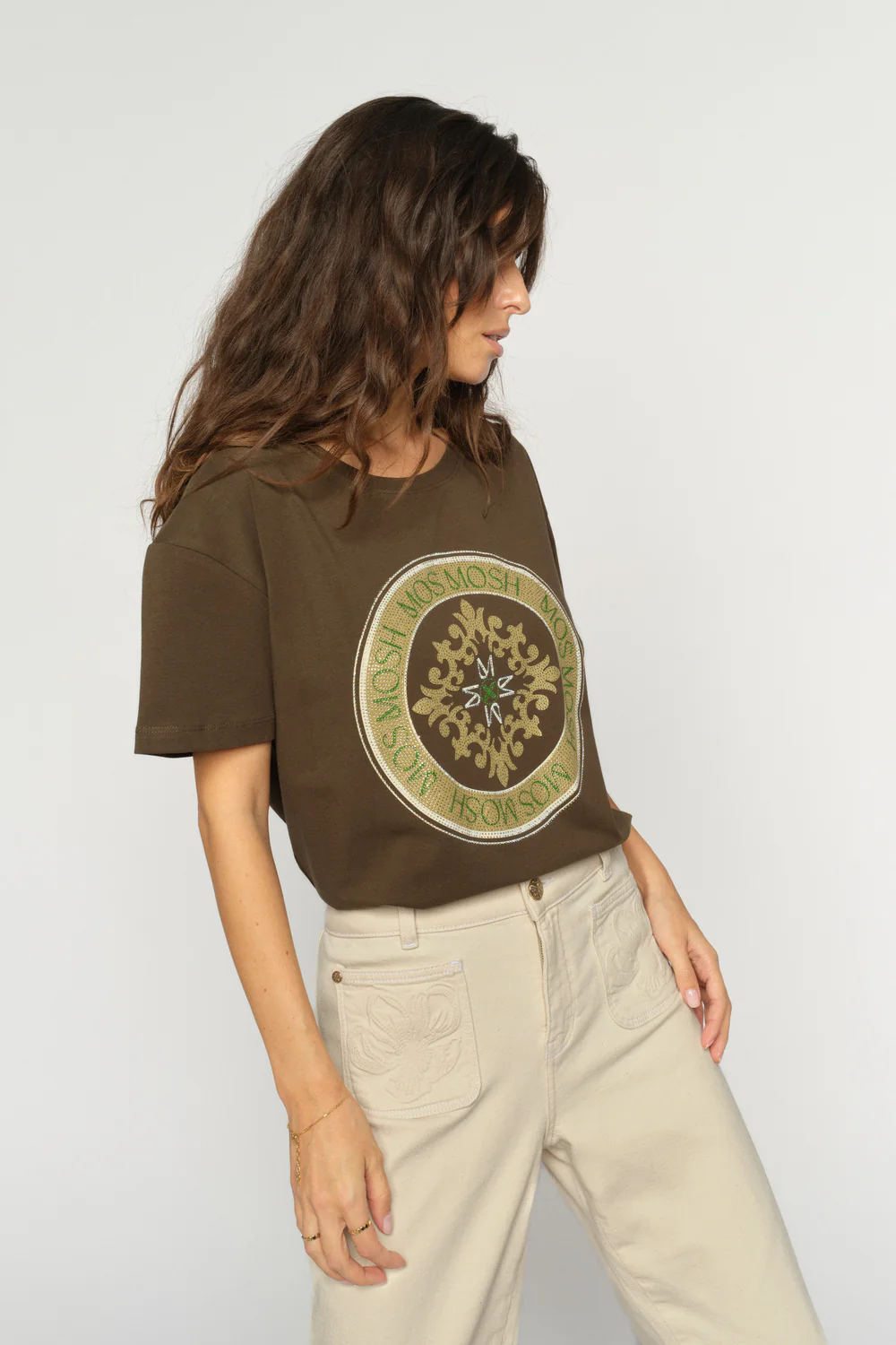 Judd O-SS Tee | Olive Night | T-Shirt fra Mos Mosh - Image 5