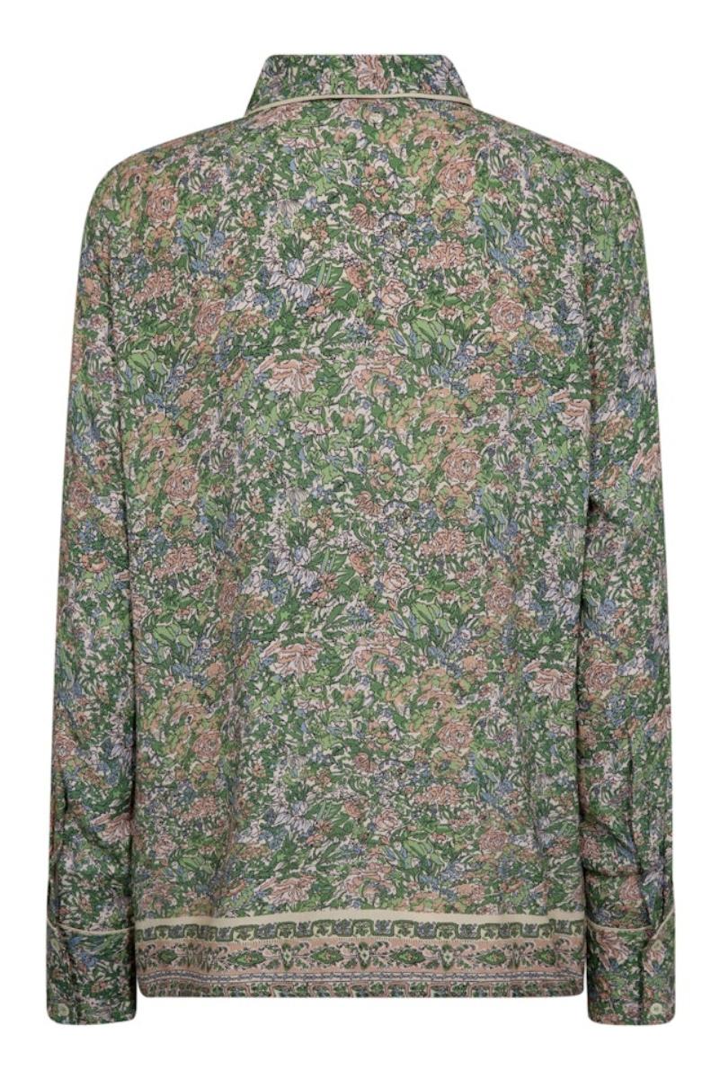 Kana Flowish Orchid Shirt | Turf Green | Skjorte fra Mos Mosh - Image 5