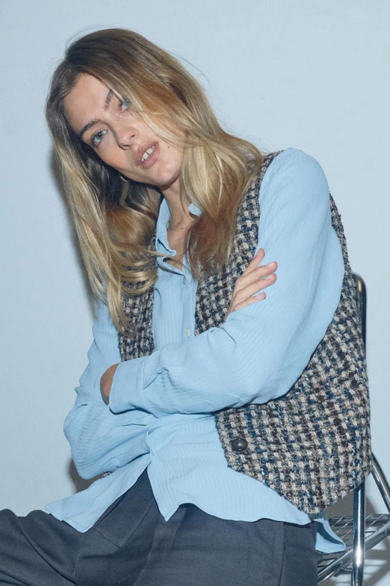 Kether Sez Shirt | Celestial Blue | Skjorte fra Mos Mosh - Image 5
