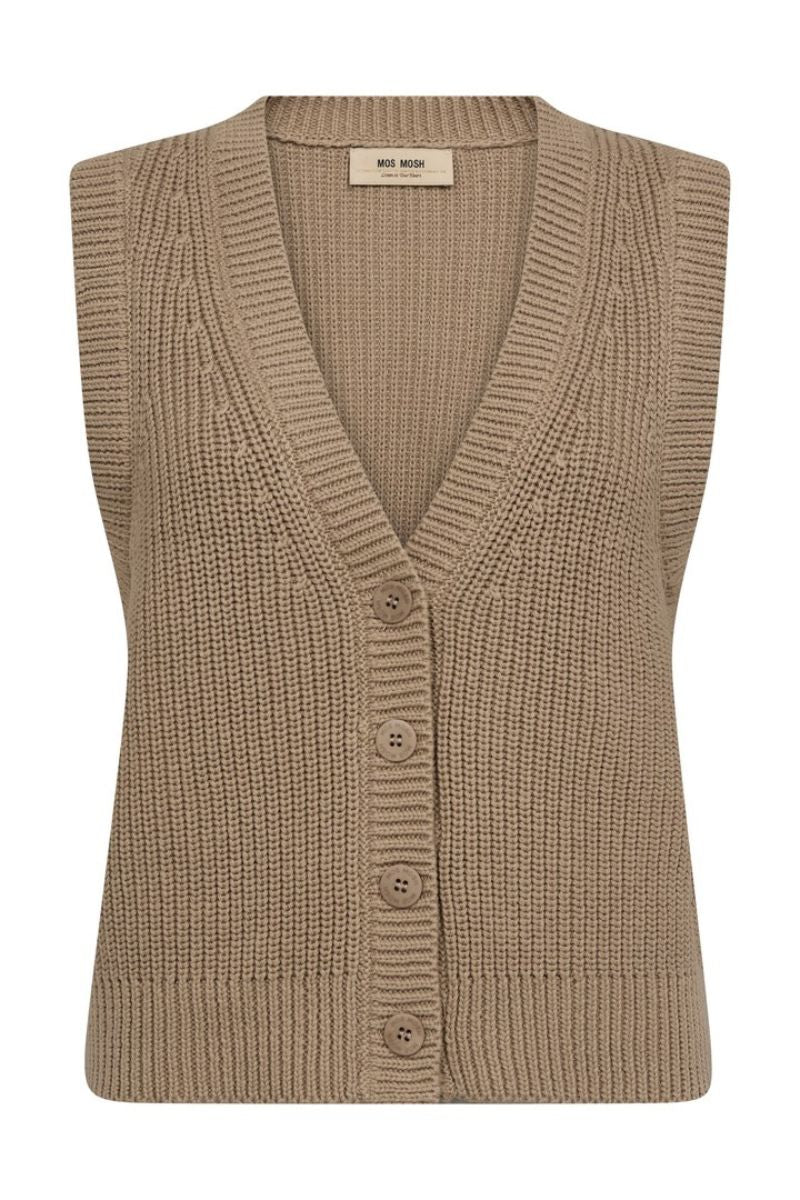 Kirby Knit Vest | Savannah Tan | Strik fra Mos Mosh - Image 2