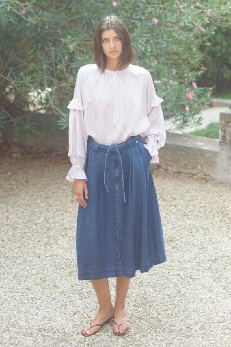 Koda Dinem Skirt | Dark Blue | Nederdel fra Mos Mosh - Image 4