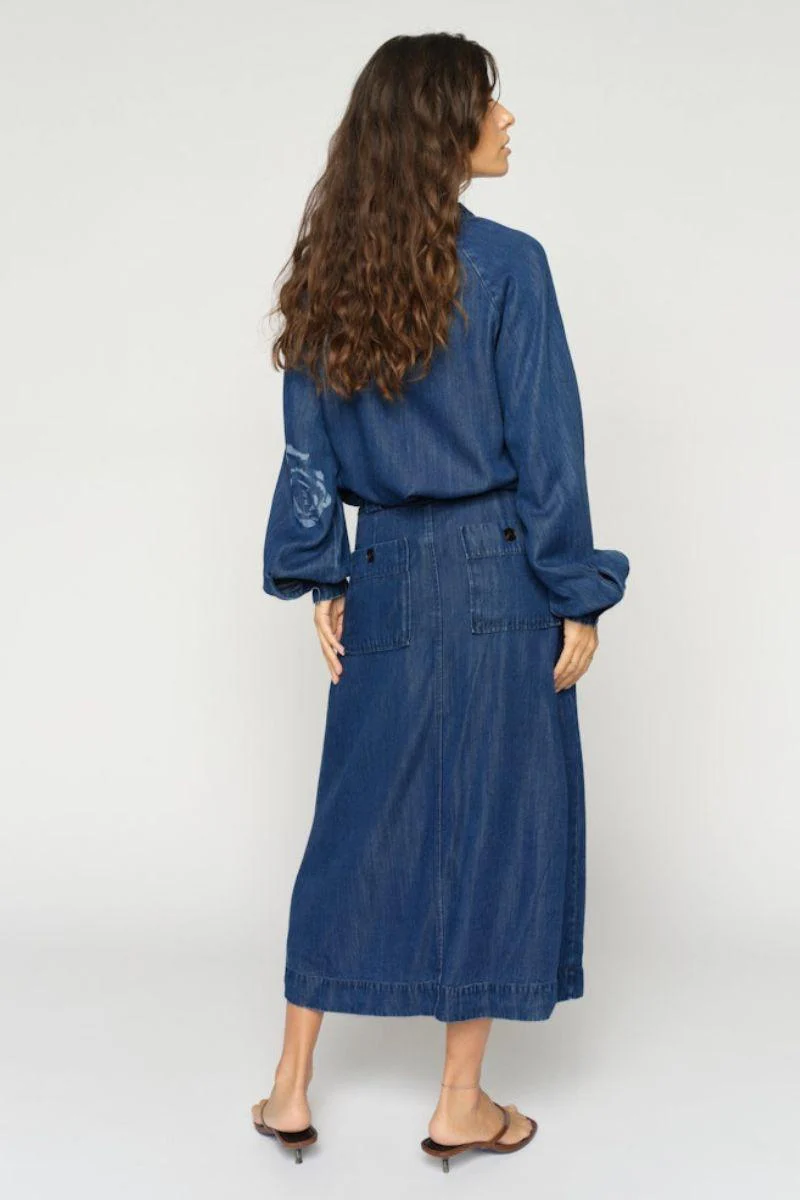 Koda Dinem Skirt | Dark Blue | Nederdel fra Mos Mosh - Image 9