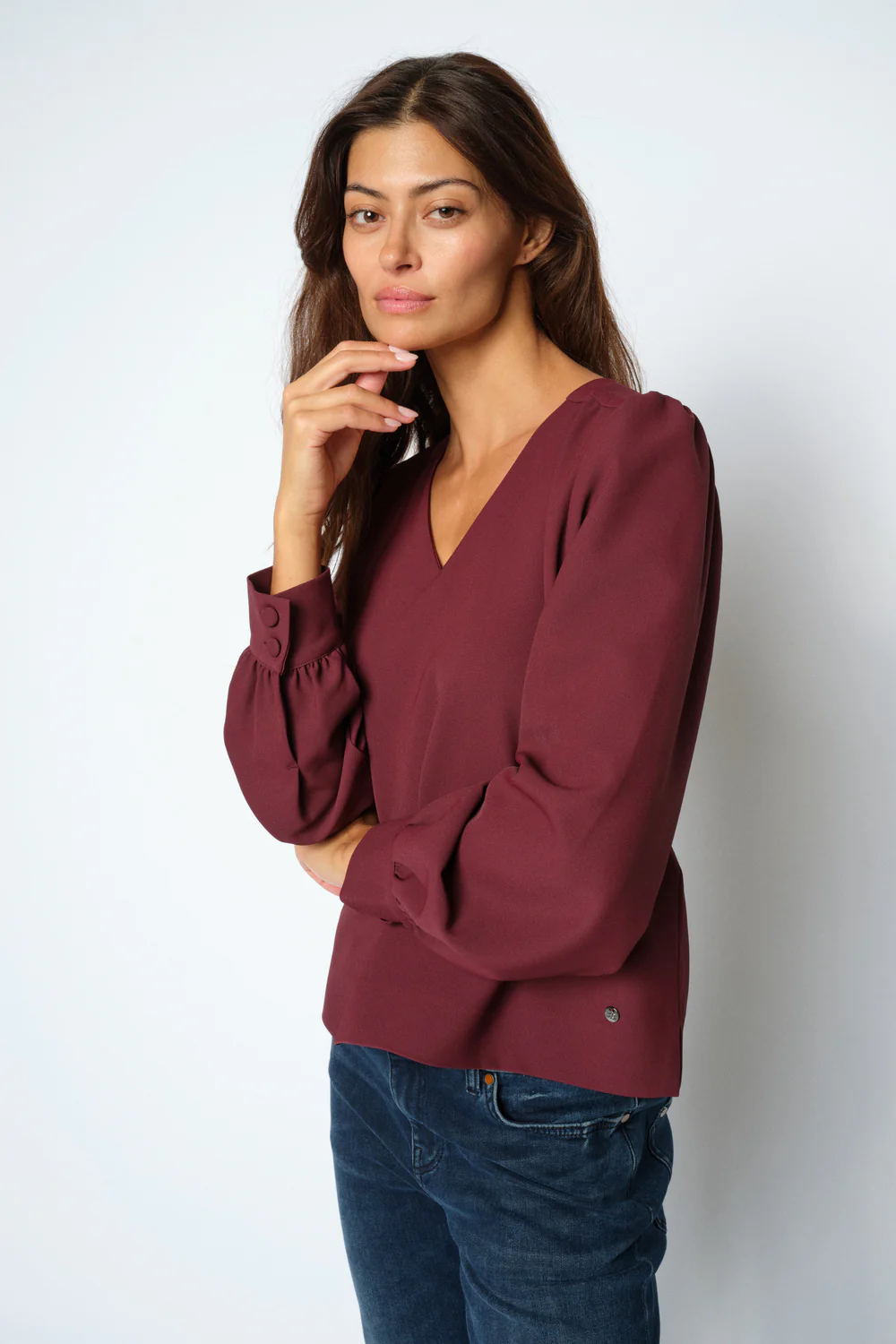Kylie Miley Blouse | Port Royale | Bluse fra Mos Mosh - Image 3