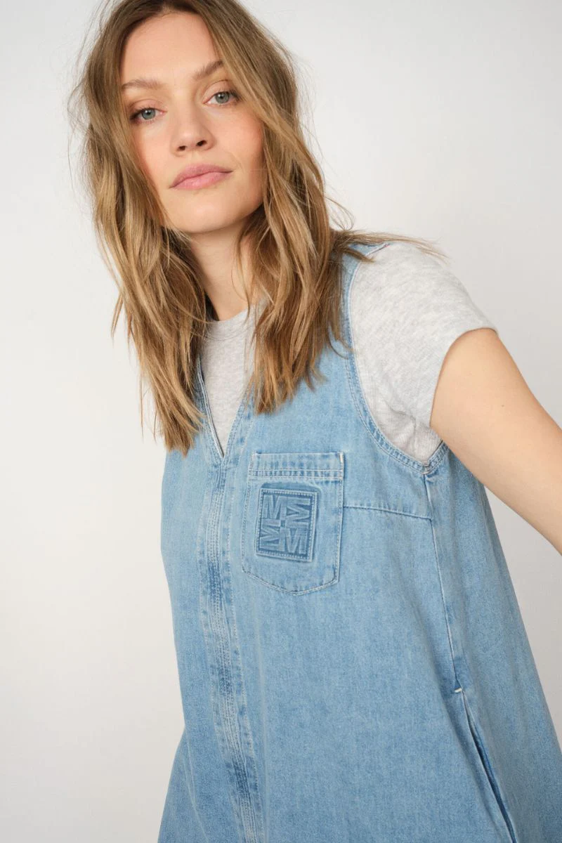 Lago O-SS Tee | Light Grey Melange | T-shirt fra Mos Mosh - Image 5