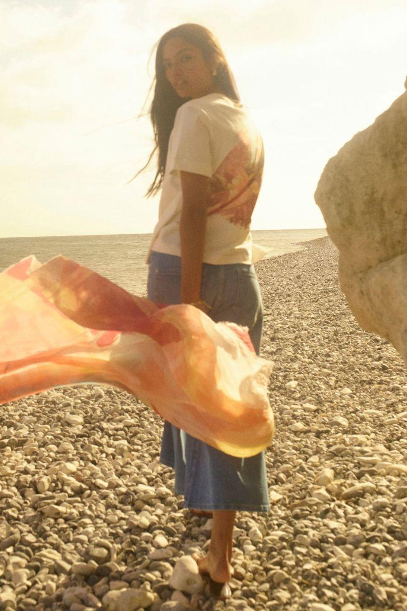 Landscape O-SS Tee | Ecru | T-Shirt fra Mos Mosh - Image 7