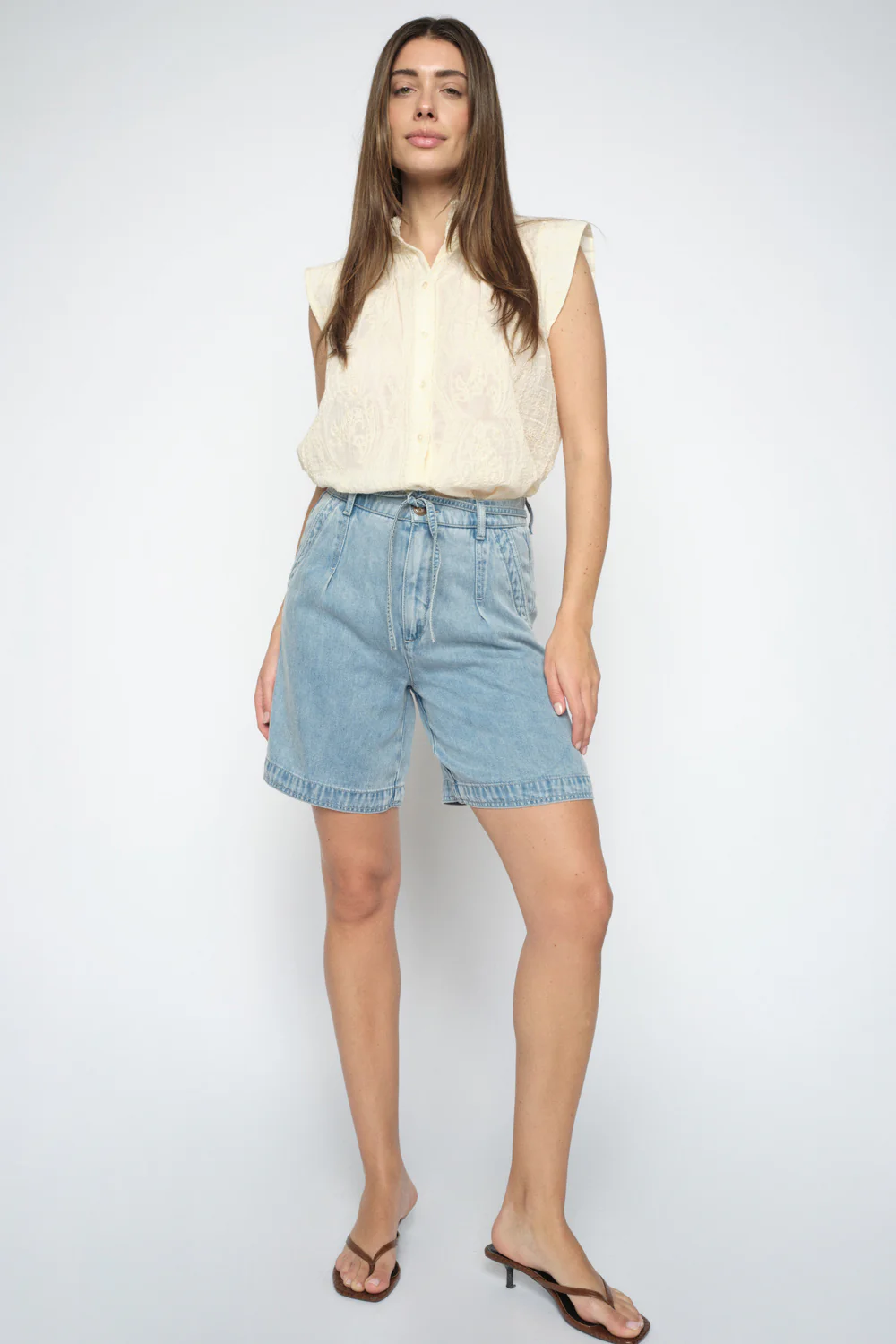 Leli Denim Shorts Shorts | Light Blue | Shorts fra Mos Mosh - Image 4