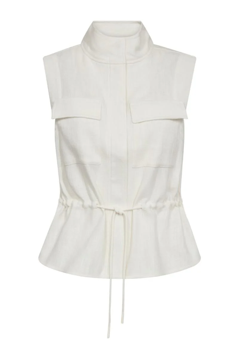 Lelo Ramie Vest | Ecru | Vest fra Mos Mosh - Image 3