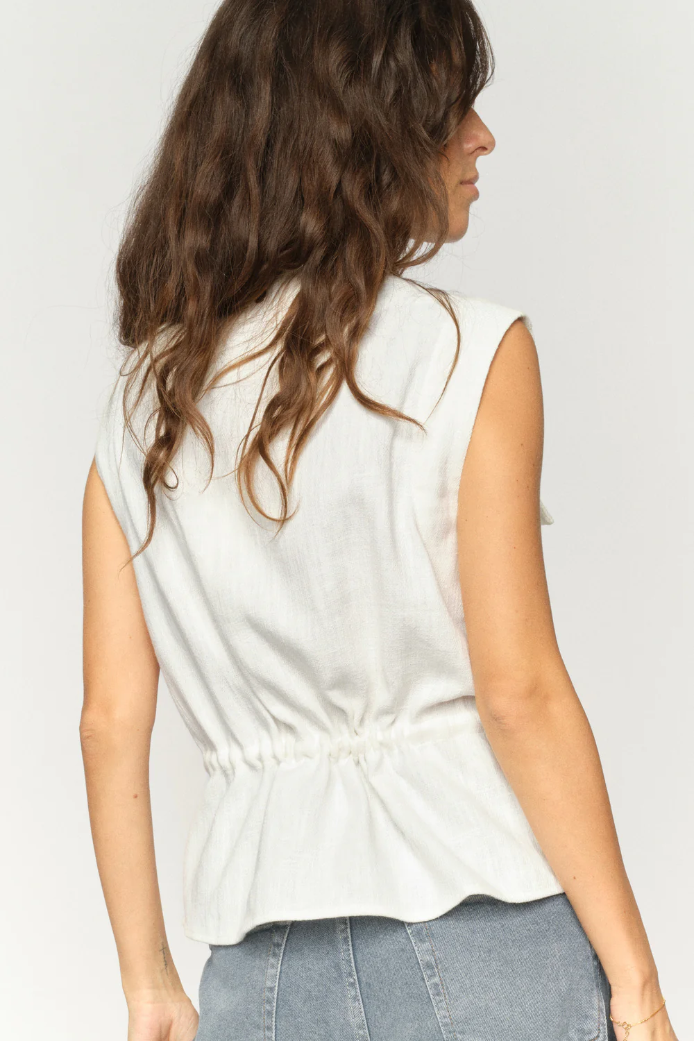 Lelo Ramie Vest | Ecru | Vest fra Mos Mosh - Image 8