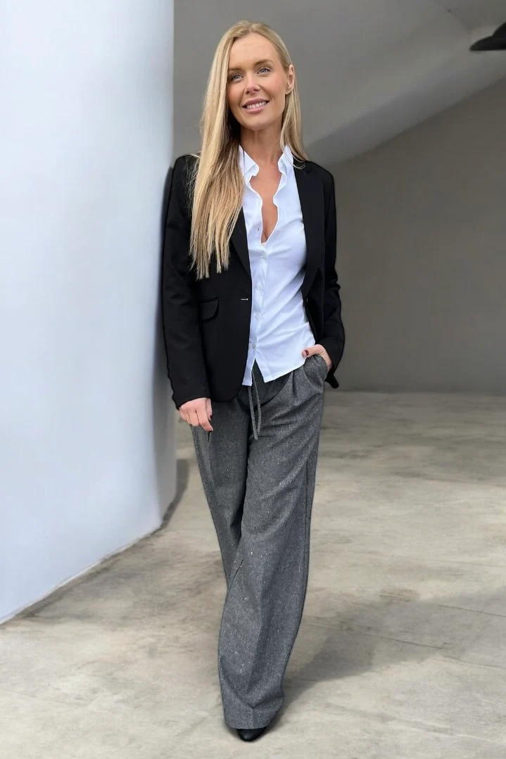Leslie Zenia Pant Long | Black | Bukser fra Mos Mosh - Image 13