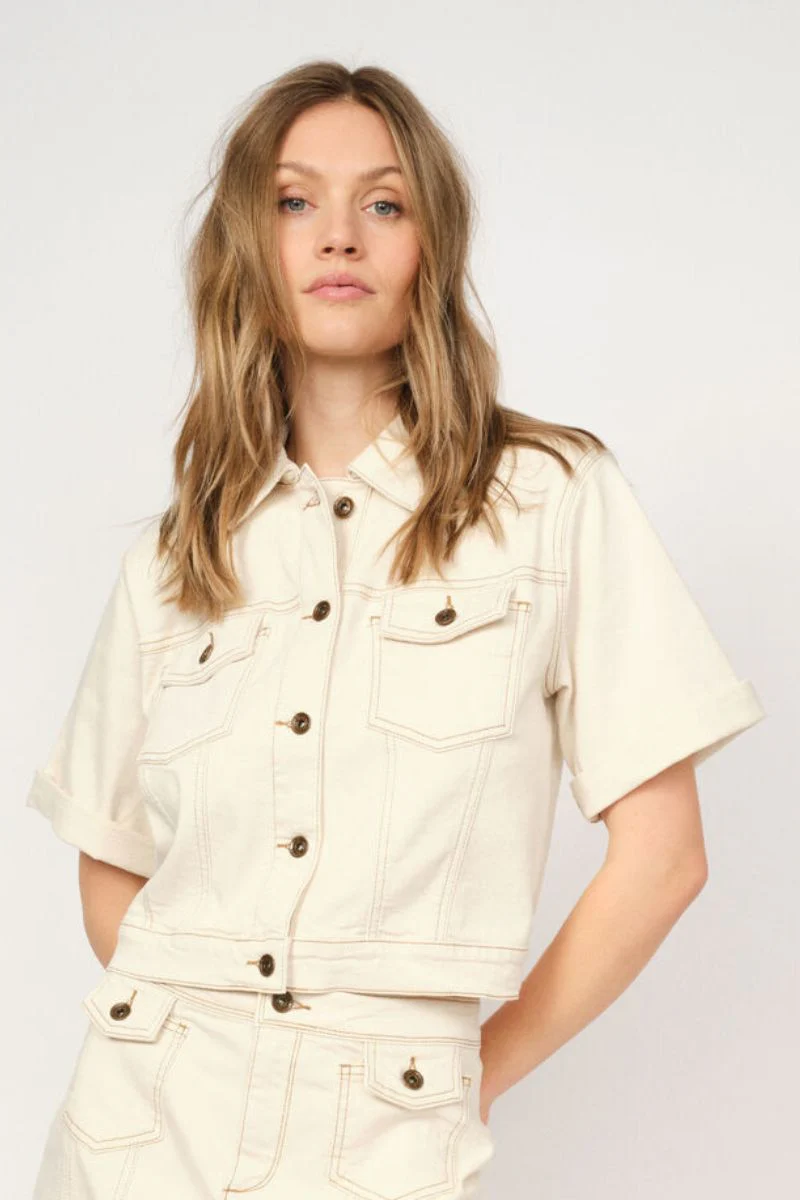 Lette Clay Jacket | Clay | Jakke fra Mos Mosh - Image 2