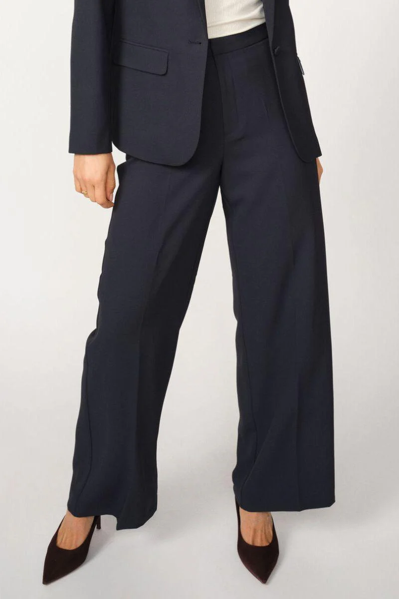 Leya Miley Pant Long | Salute Navy | Bukser fra Mos Mosh - Image 2