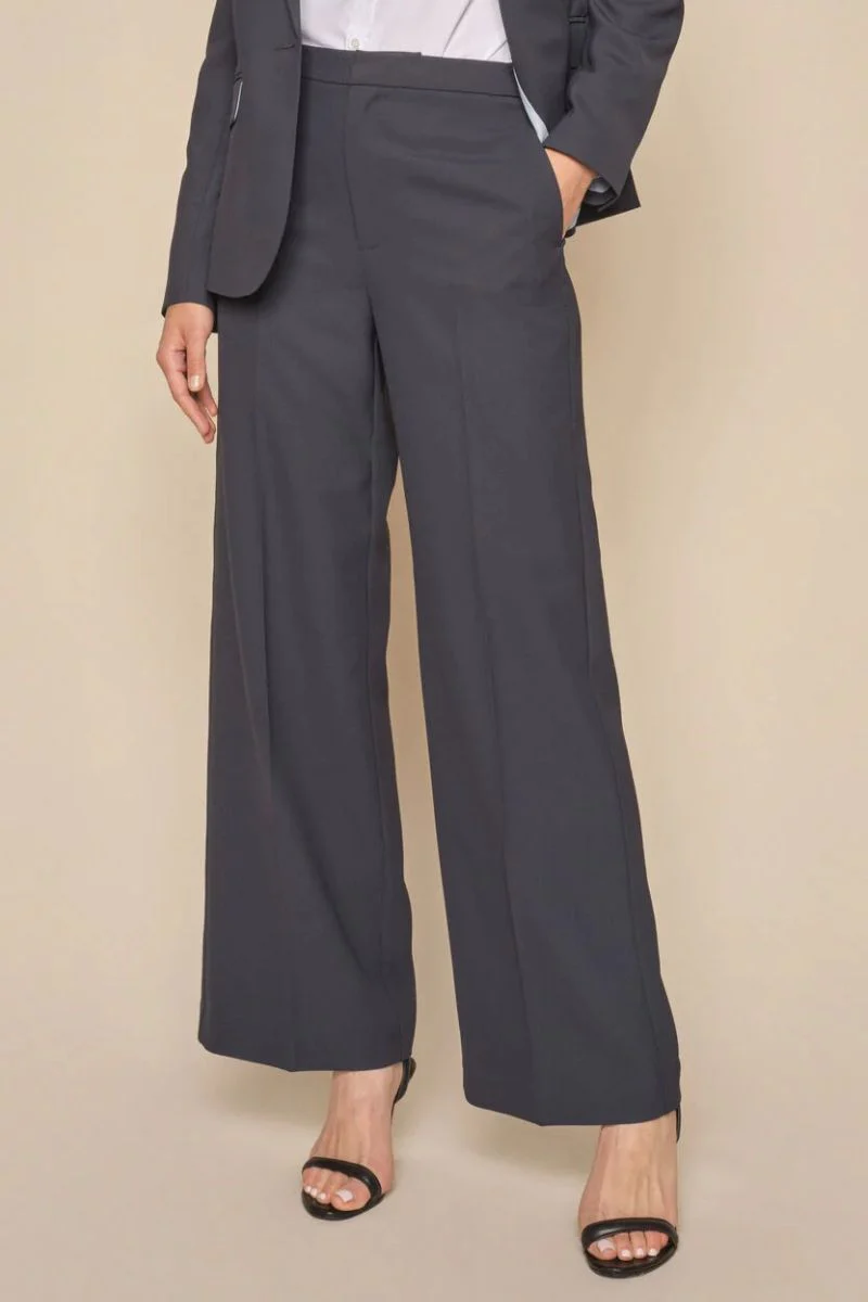 Leya Miley Pant Long | Salute Navy | Bukser fra Mos Mosh - Image 6