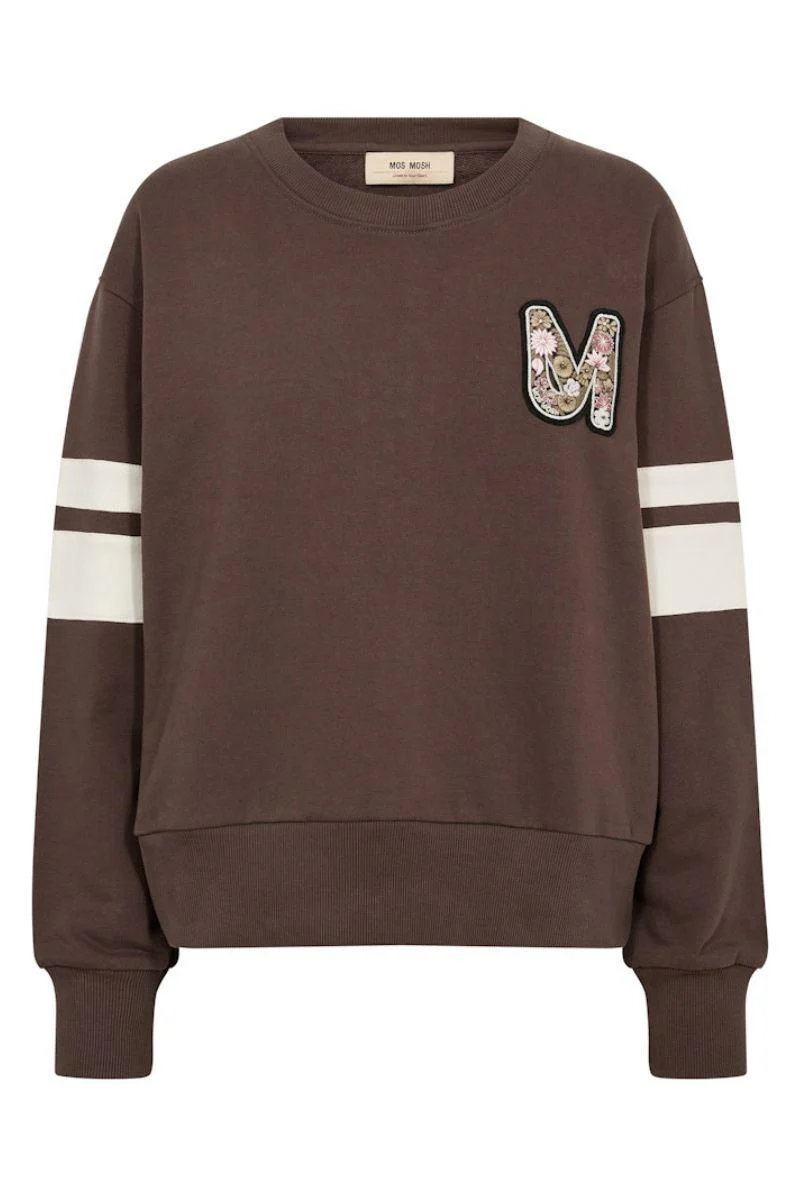 Locò O-LS Sweatshirt | Coffee Quartz | Bluse fra Mos Mosh - Image 2