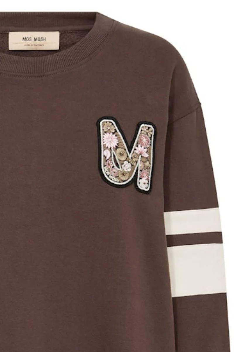 Locò O-LS Sweatshirt | Coffee Quartz | Bluse fra Mos Mosh - Image 3