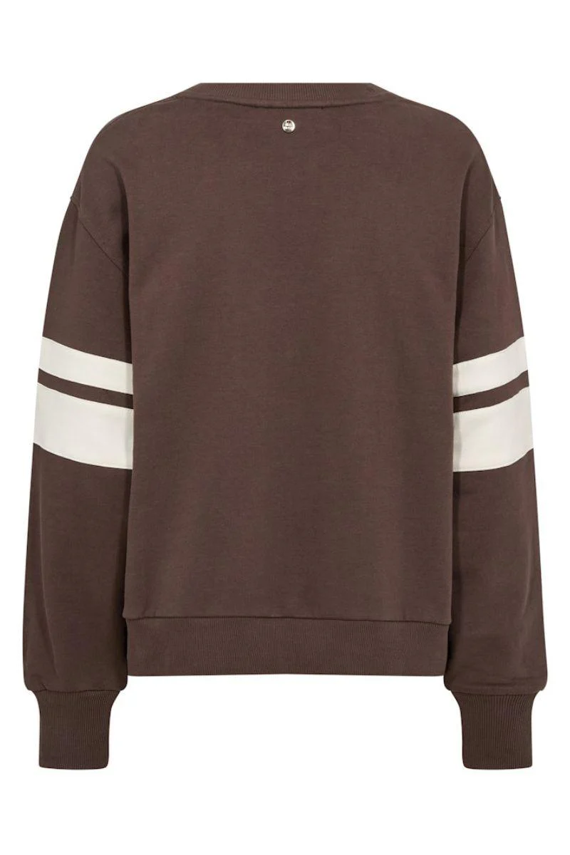 Locò O-LS Sweatshirt | Coffee Quartz | Bluse fra Mos Mosh - Image 4