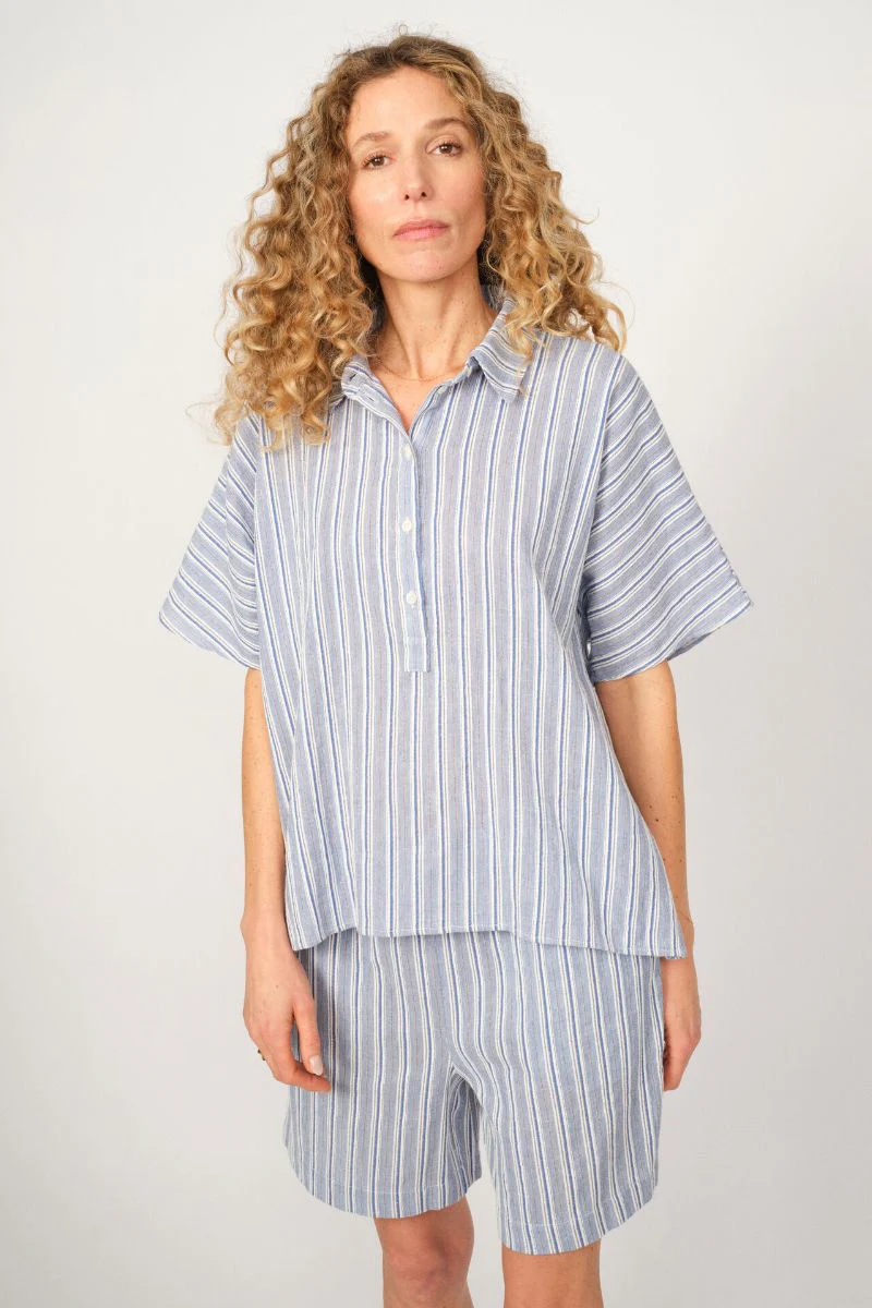 Lowana Friz Stripe Blouse | Regatta | Bluse fra Mos Mosh - Image 6