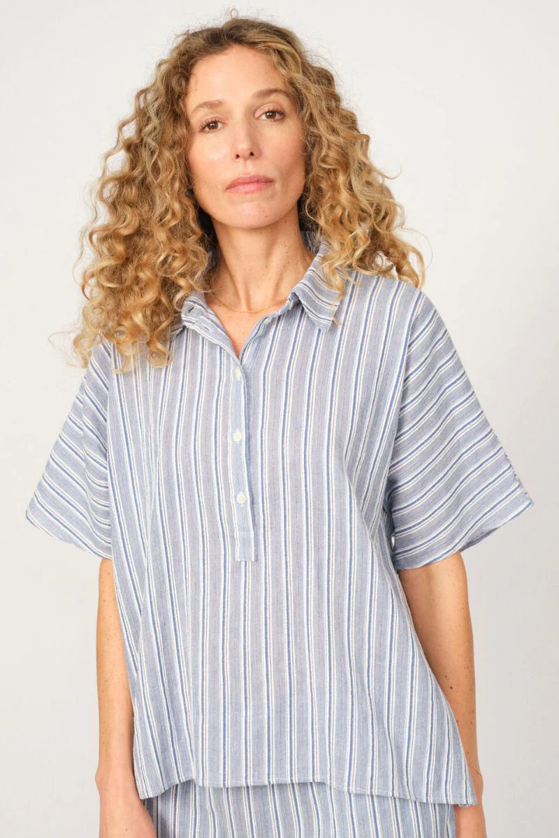 Lowana Friz Stripe Blouse | Regatta | Bluse fra Mos Mosh - Image 8