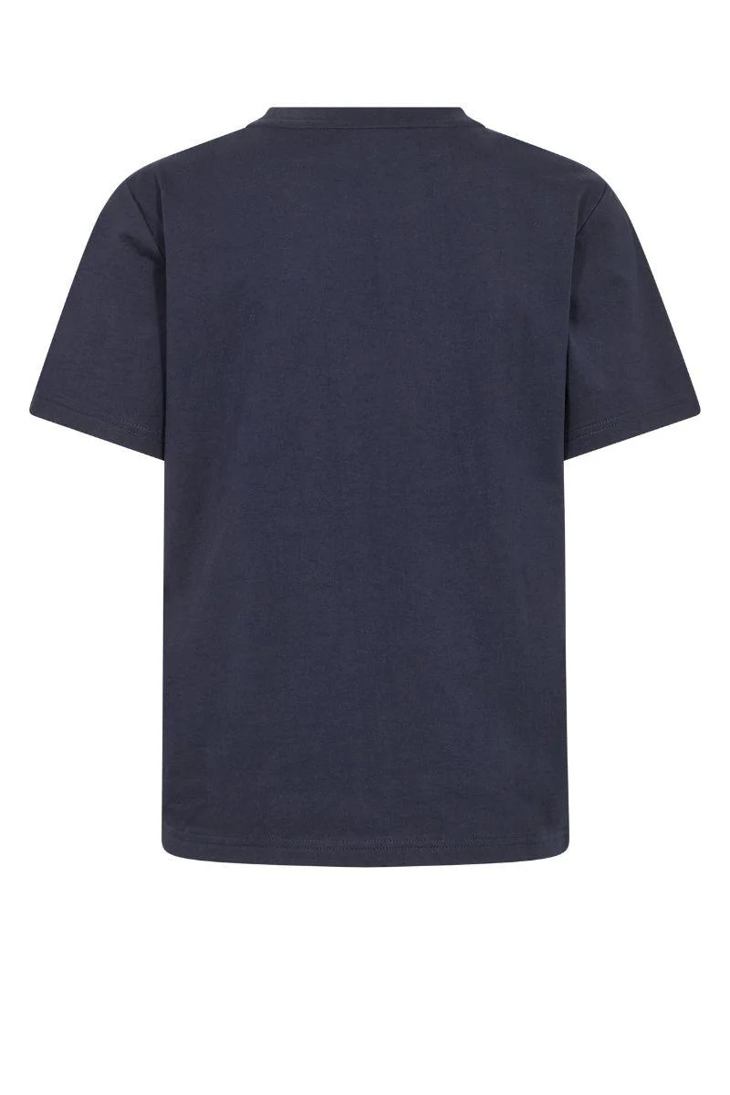 Makri O-SS Tee | Salute Navy | T-Shirt fra Mos Mosh - Image 2
