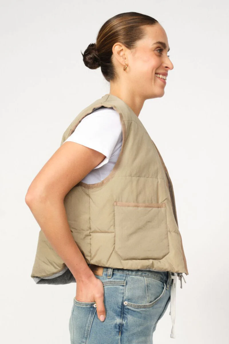 Manja Down Vest | Brindle | Vest fra Mos Mosh - Image 5