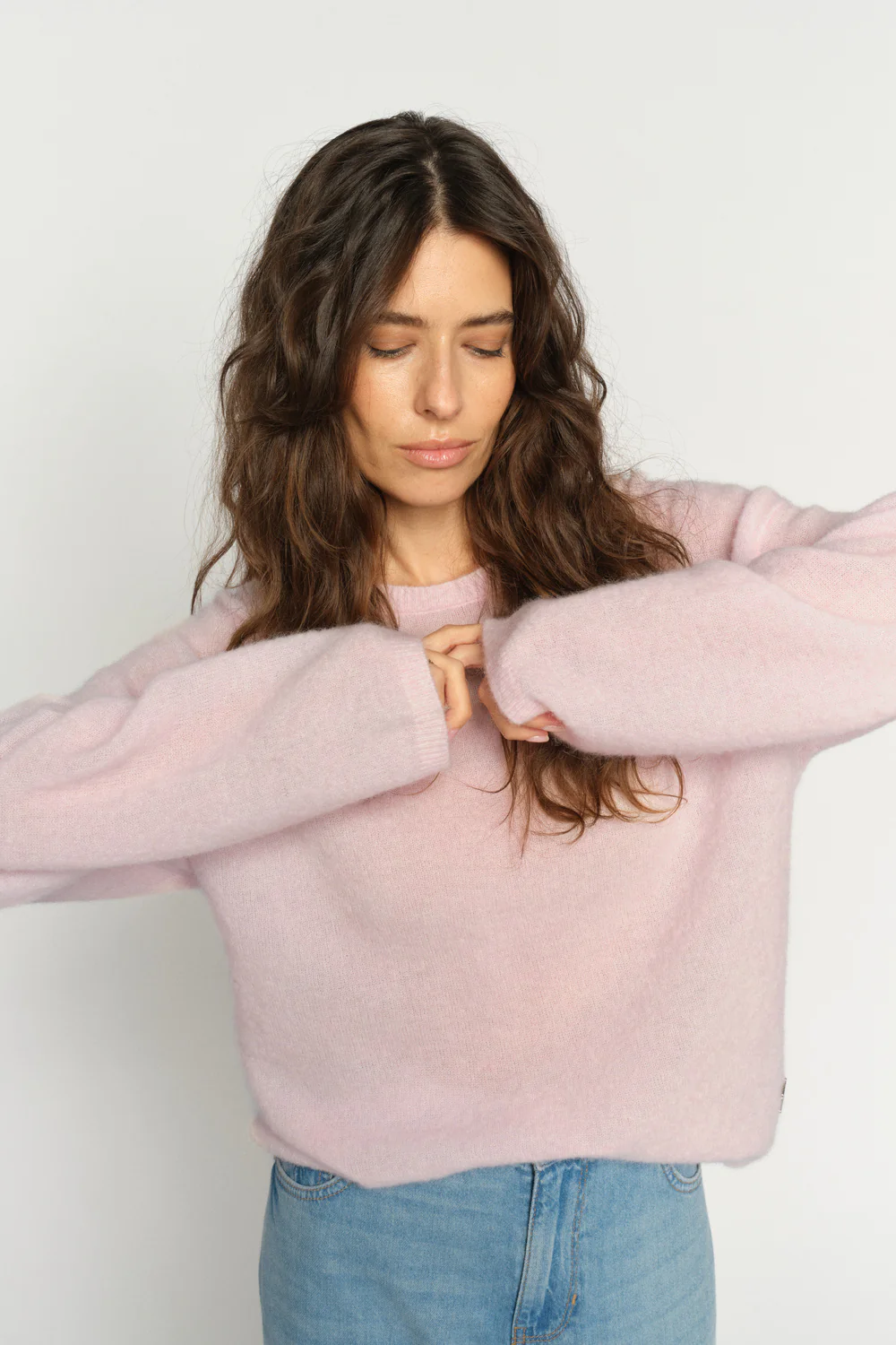 Mape O-Neck Knit | Ballet Slipper | Strik fra Mos Mosh