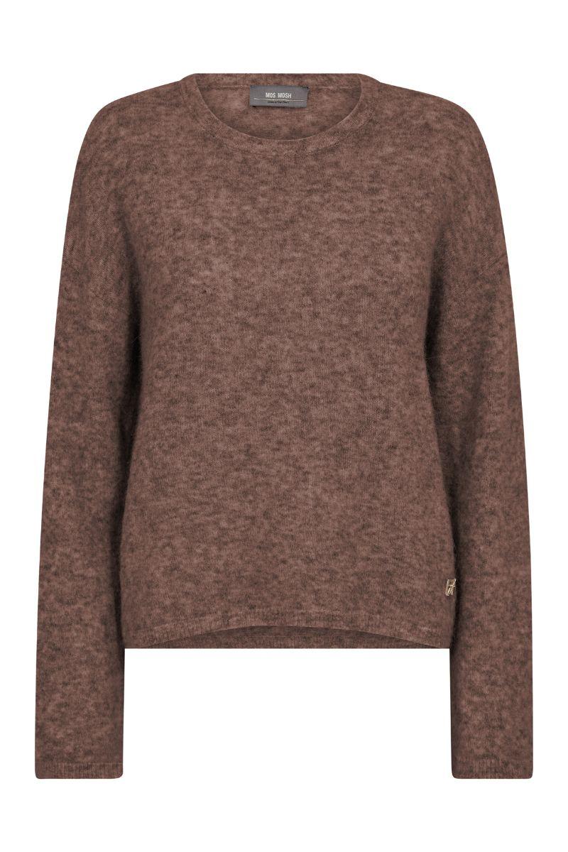 Mape O-Neck Knit | Coffee Quartz | Strik fra Mos Mosh - Image 2
