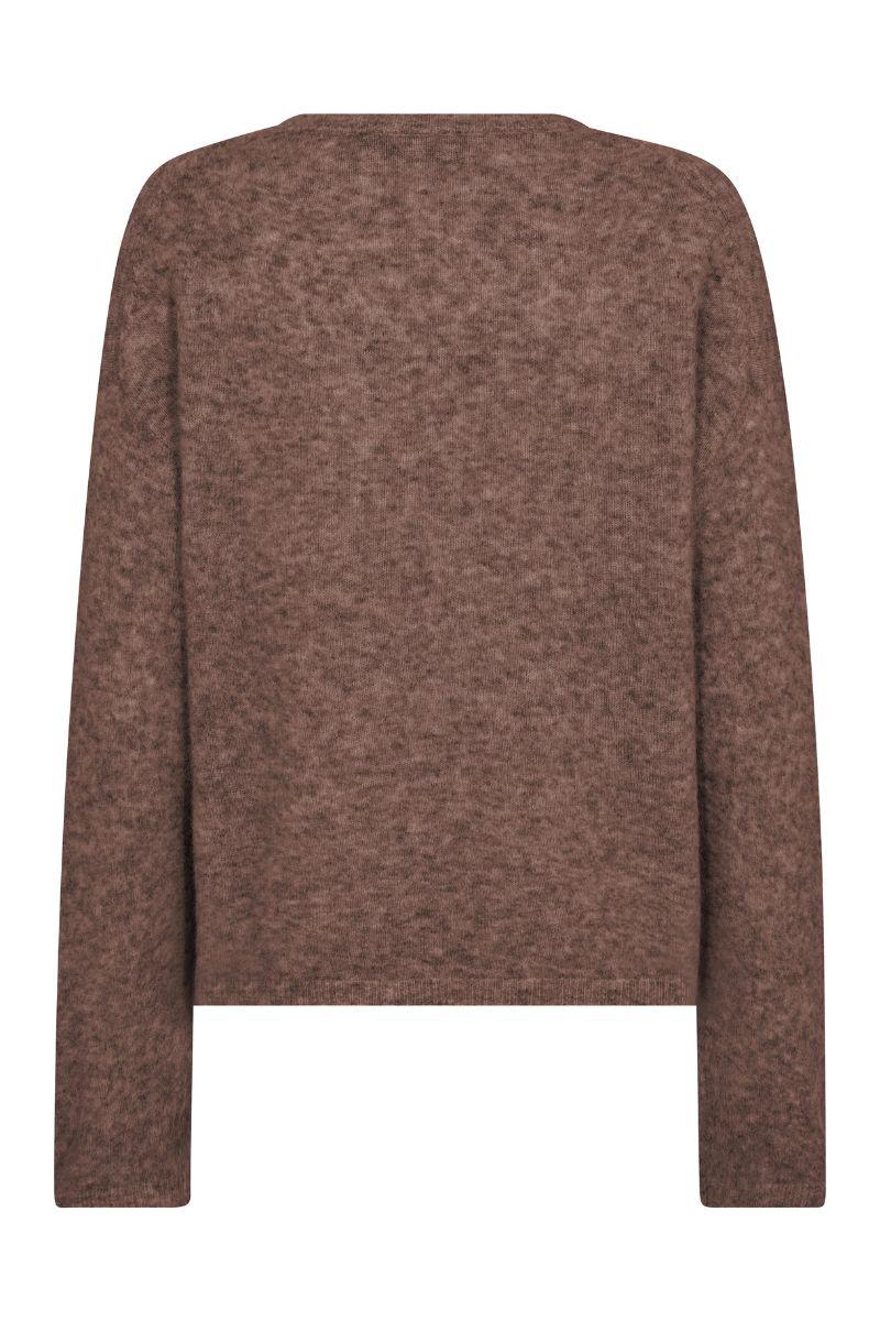 Mape O-Neck Knit | Coffee Quartz | Strik fra Mos Mosh - Image 3