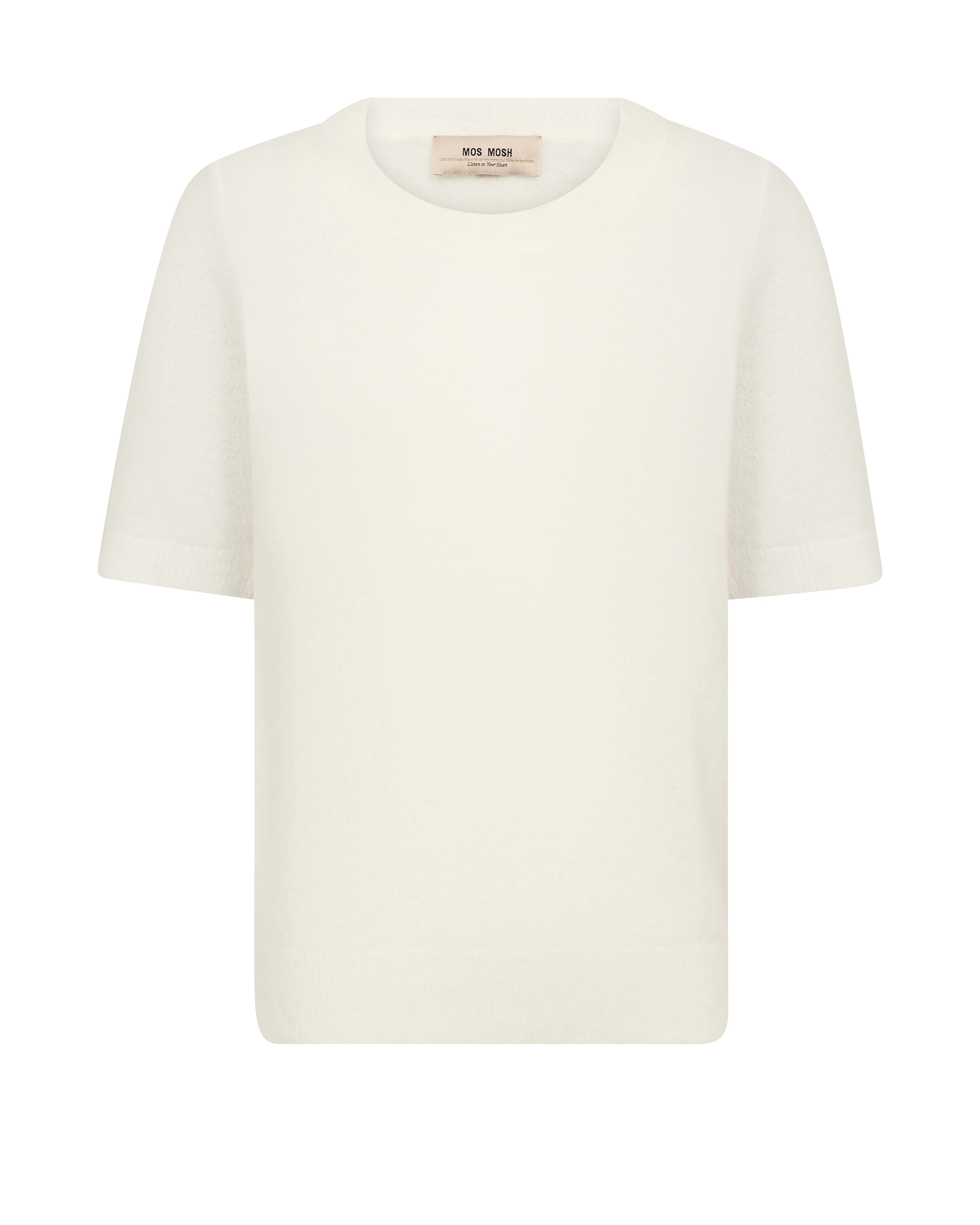 Mape SS O-Neck Knit | Ecru | Strik fra Mos Mosh