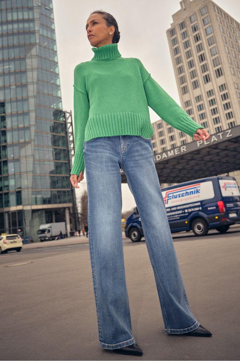 Marlena Nolla Jeans Long | Blue | Jeans fra Mos Mosh - Image 14