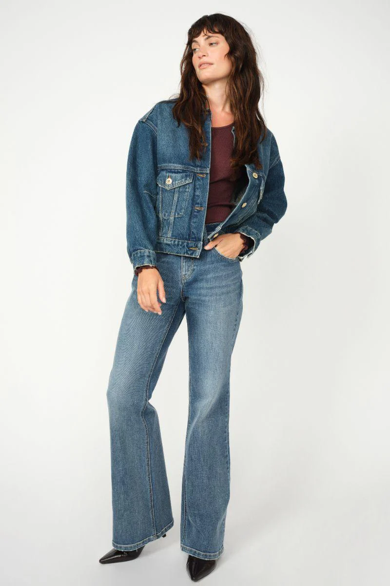 Marlena Nolla Jeans Long | Blue | Jeans fra Mos Mosh - Image 17