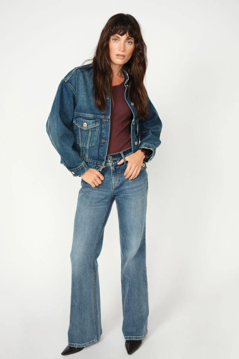Marlena Nolla Jeans Long | Blue | Jeans fra Mos Mosh - Image 18